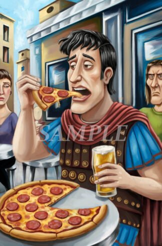 Julius Caesar Tries Pizza