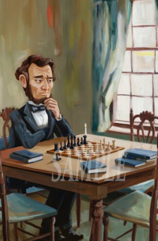 *Fun Abraham Lincoln Plays Chess