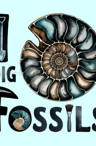 I Dig Fossils - Ammonite