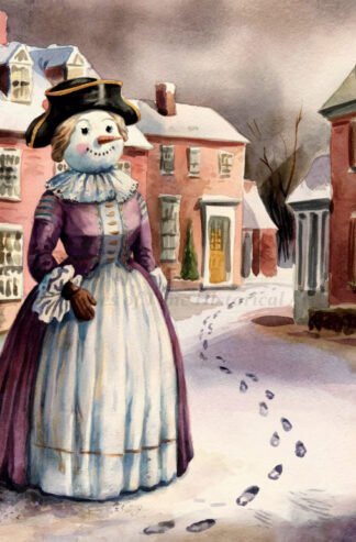 *A Colonial Snowwoman Visits Williamsburg